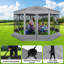 Pavillon de jardin escamotable 15x15 avec moustiquaire pour camping, moustiquaire et moustiquaire-104471113