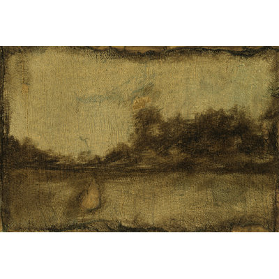 Gilded Landscape II 1 Piece Wrapped Canvas Painting