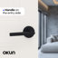 Poignée de porte Terra Design moderne dissimulé pour (lit et salle de bain) - Style minimaliste élégant en noir mat-114645712