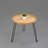 Round Wood And Rattan Side Table, Foldable Table With Metal Tripod, Rattan Round Tray Top, Boho Style, Chic Coffee Table, Foldable Side Table