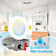 Panel Downlight 4'' Selectable Color Temperature Dimmable Air-Tight IC Rated LED Canless Recessed Lighting Kit