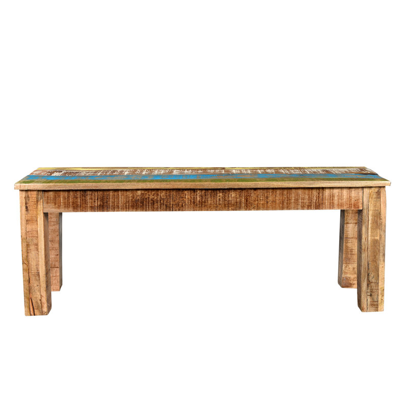 Natascha Solid Wood Bench, 18" H x 60" W x 16" D
