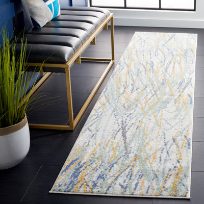 Pearsons Area Rug In Gold/Blue/Green