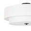 Plafonnier semi-encastré cylindrique en tissu 4 lumières-549500520