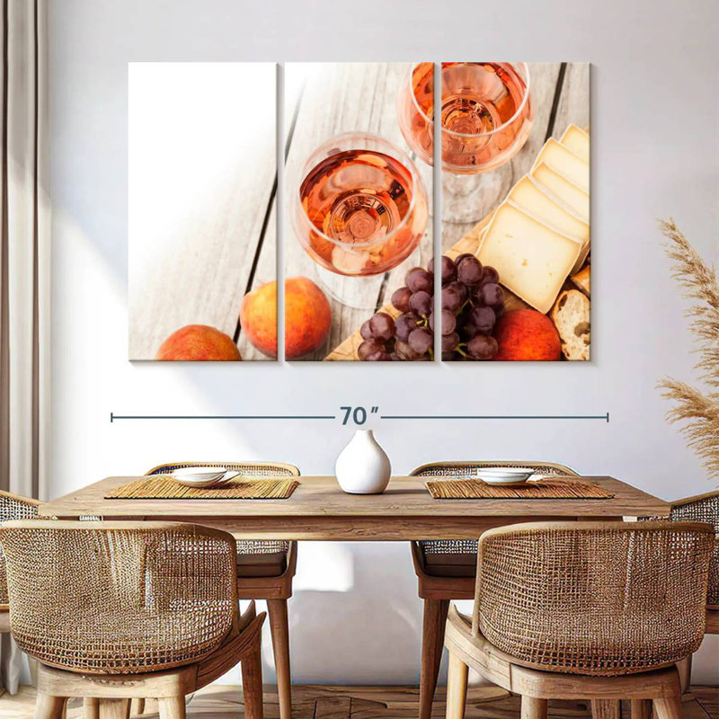 Yarlin Charcuterie And Rose Wine, 24" H x 38" W