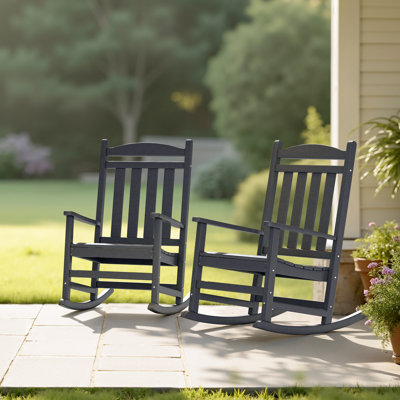 Aulika Outdoor HDPE Patio Rocking Chairs
