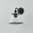 1-light Black Glass Wall Sconce