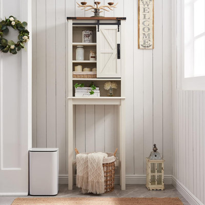 Rangement autoportant au-dessus de la toilette Efim Oak