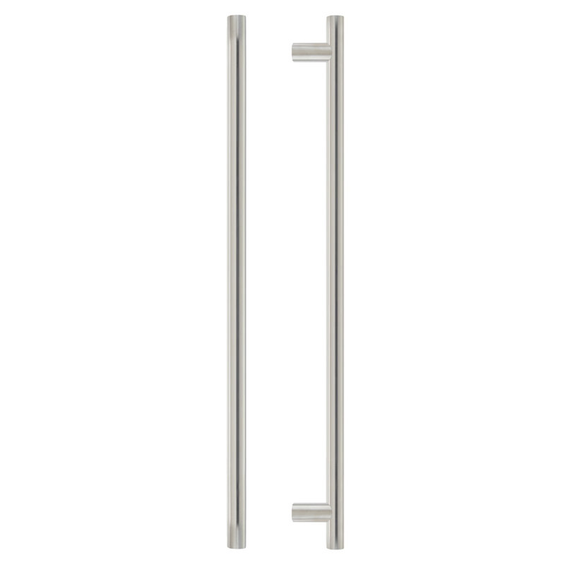30Mm Guardsman Pull Handle - 1200Mm  - Grade 201 - Bolt Through Fixings - 1000Mm C/C