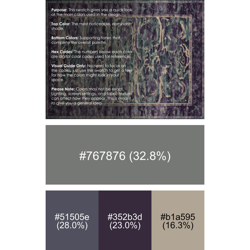 Tapis mauve lavable à la machine, Rectangulaire 3 pi x 5 pi
