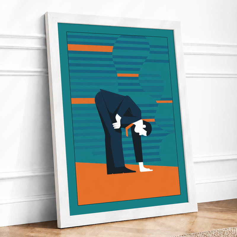 Workplace Strain Modern - Framed Print, A1 - 84.1 x 59.4 cm, White