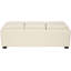 Repose-pieds rectangulaire en similicuir avec rangement 47,6 po Veroniza-1191454849