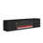 67 In. Black Media TV Stand In High Gloss Paint MDF(not include electric fireplace)-1426581362-1426581372
