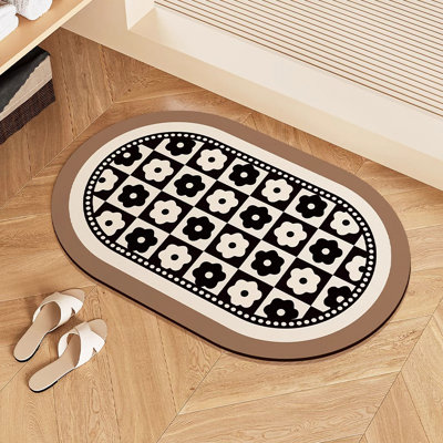 Decontamination Diatomaceous Earth Absorbent Bathroom Mat