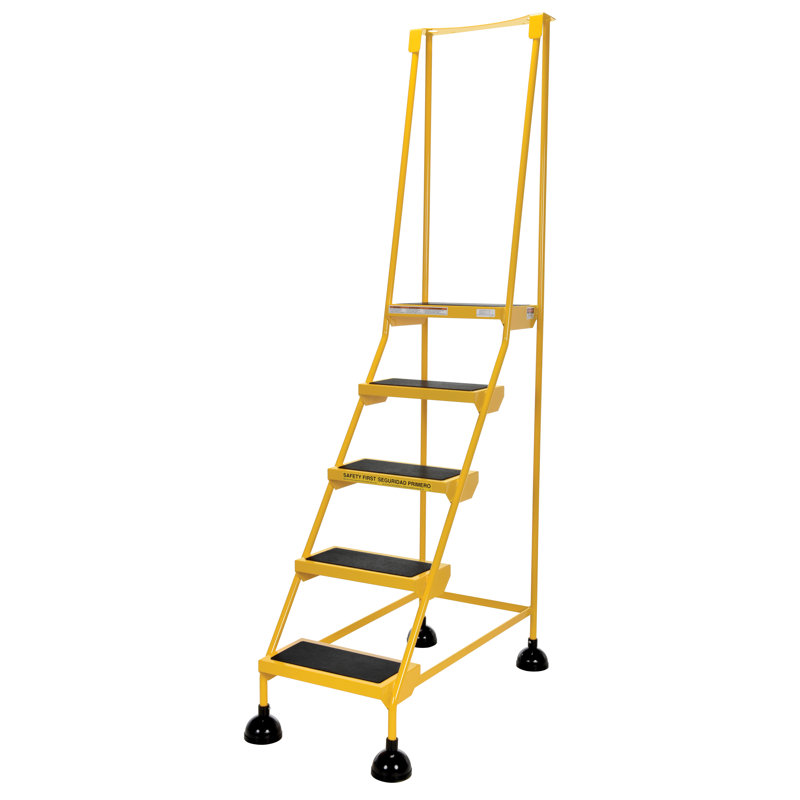 Atlantic 5 - Step Steel Step Stool, Yellow
