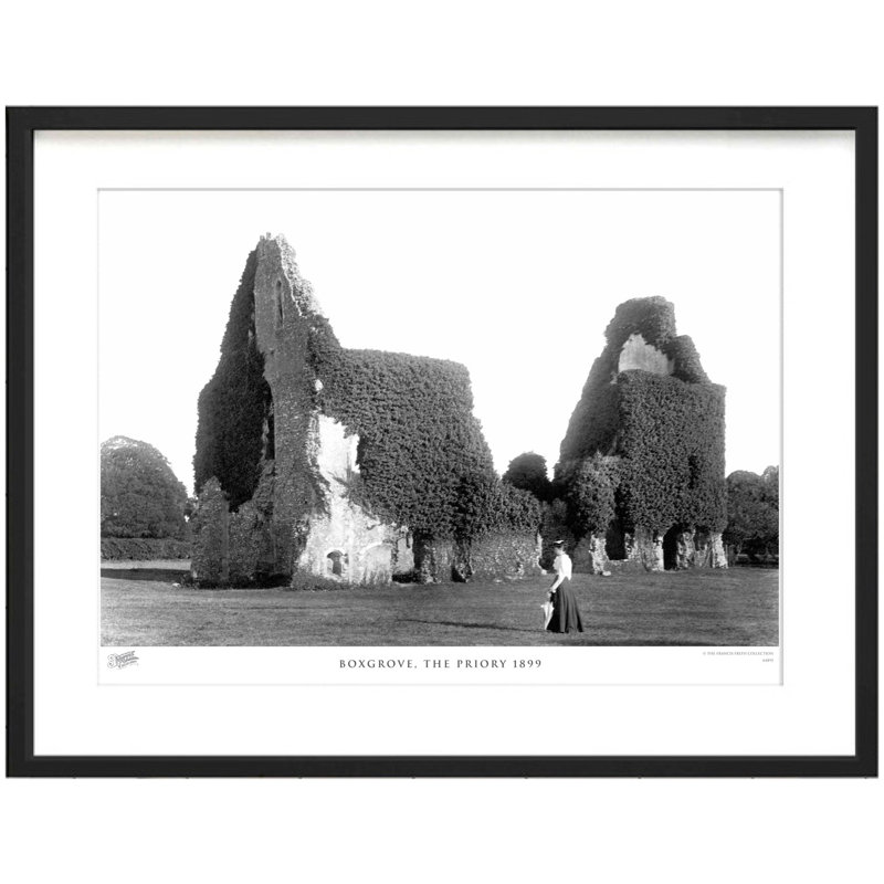 'Boxgrove, the Priory 1899' by Francis Frith - Picture Frame Photograph Print on Paper, 40cm H x 50cm W x 2.3cm D