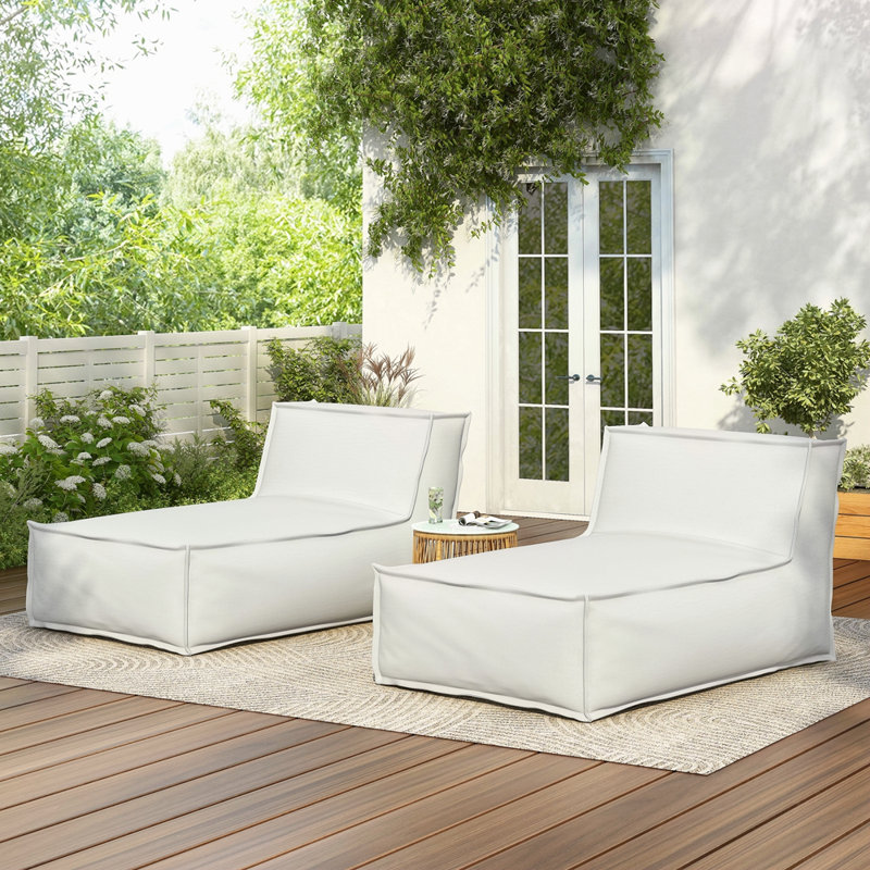 Ensemble de 2 fauteuils d'extérieur