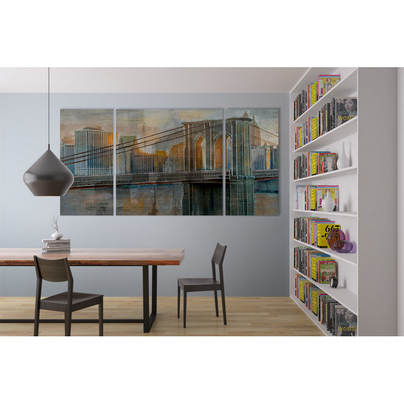 « a premium brooklyn bridge », impression sur toile tendue, reproduction d’art à multiples images