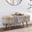 Banc de rangement repose-pieds ovale-614598946