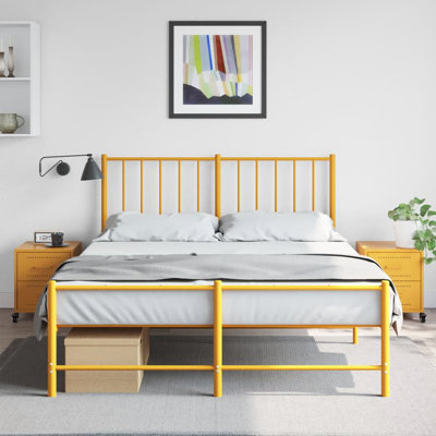 Anadalay 36cm W Steel Bedside Table