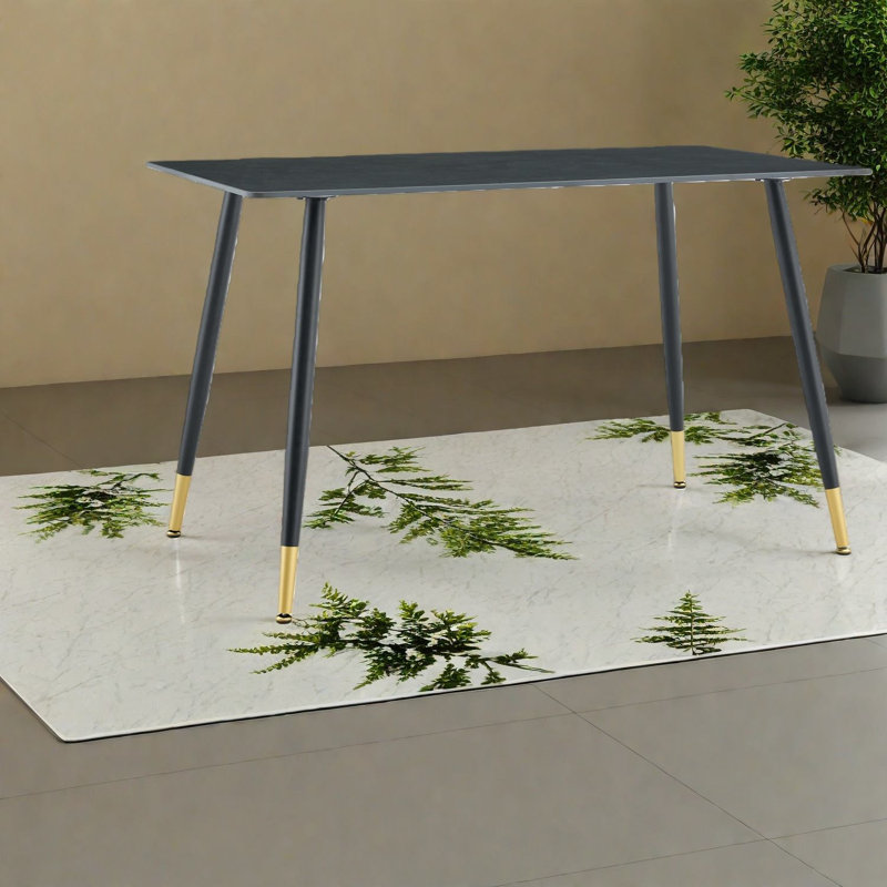 Tables de salle à manger modernes et durables, plateau en pierre frittée de qualité supérieure, design luxueux