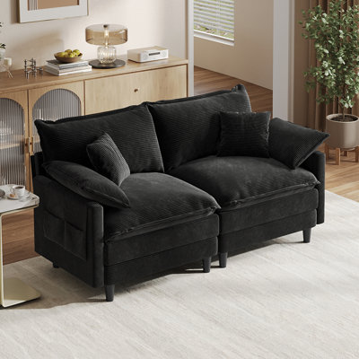 Canapé modulaire 73 po Corduroy