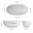 55'' Solid Surface Stone Bathtub, Freestanding Deep Soaking Tub with Overflow, Matte White-107820415