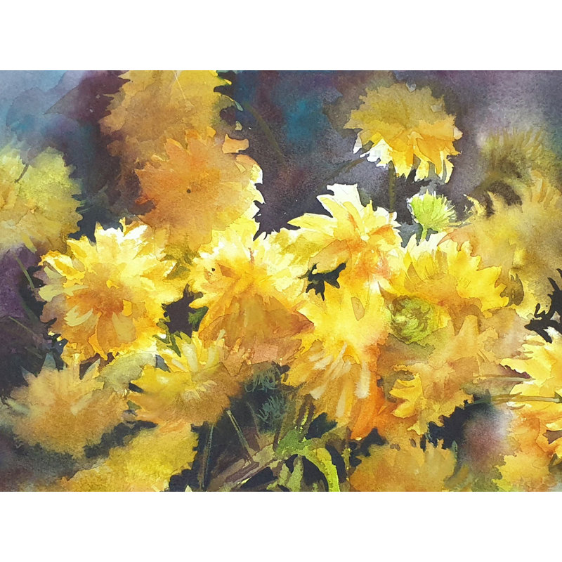 L'attente des rayons | Aquarelle sur papier | Puja Kumar | Pour la décoration murale