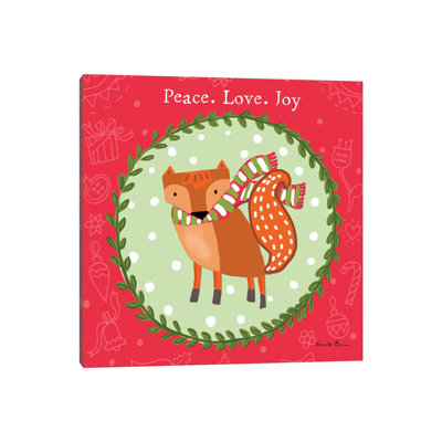 Woodland Friends I 1 Piece Wrapped Canvas Wall Art