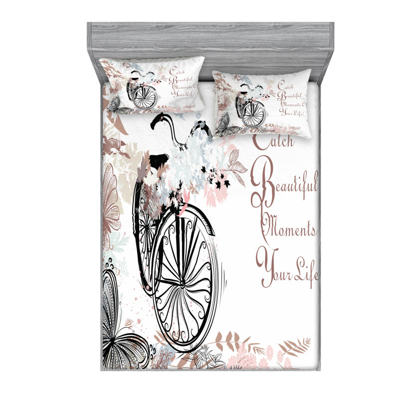 Microfiber Sheet Set, Full Sheet Set with Fitted Sheet