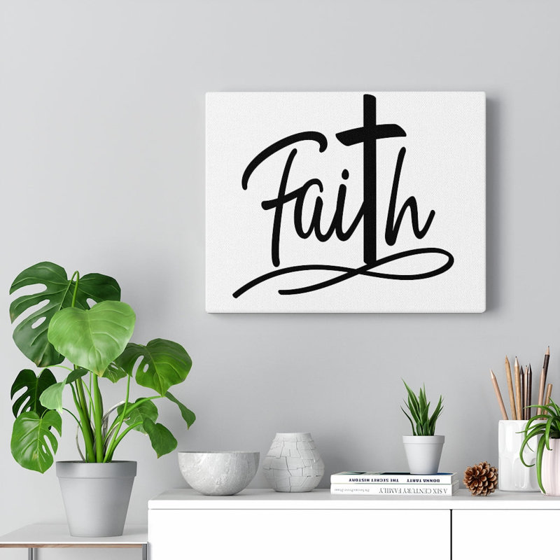 Faith Cross - Wrapped Canvas Print, 61cm H x 76cm W