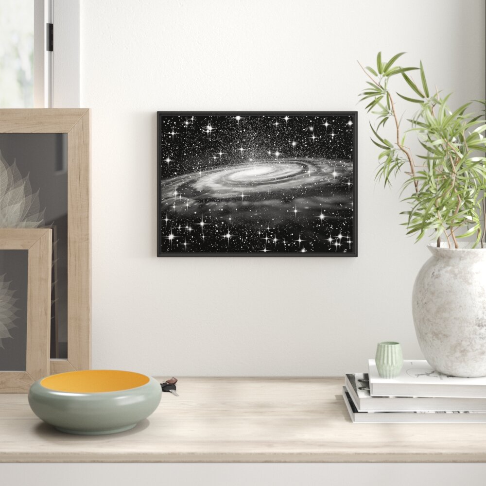 Gerahmtes Wandbild SpiralgalaxieWeltall