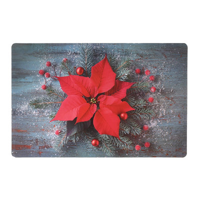 Napperon Poinsettia 17,25 po