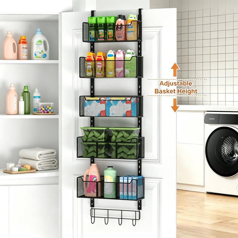 Metal Hanging Organiser, Black