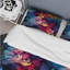 Celestial Aura Spirals II - Ensemble de housse de couette abstrait - Microfibre de polyester-1645991813