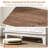 3-Tier Farmhouse Sideboard Cabinet with Adjustable Storage, Drawer & Doors for Dining Room Kitchen Entryway