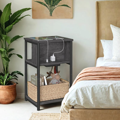 Table d'appoint avec station de charge