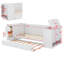 Lit de jour simple avec accoudoirs de rangement et support de charge-1535047247