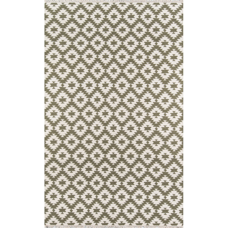 Thompson Wool Geometric Area Rug, Rectangle 7'6" x 9'6"