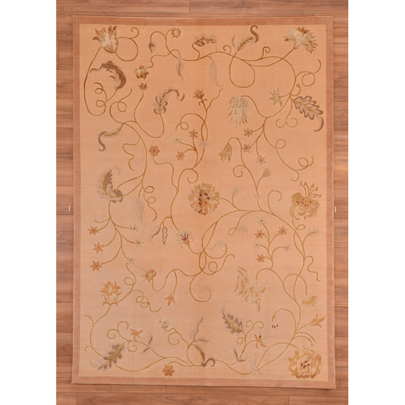 Tapis en laine beige noué à la main Original Original
