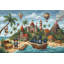 Décoration murale coffre à trésor de bateau de pirate tropical-166462268-166462269