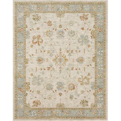 Iznik Southwestern Blue/Cream Area Rug