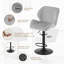 Oumar Swivel Upholstered Adjustable Height Counter Stool with Metal Frame-1537783715