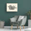 Art mural sur toile tendue - «Christmas Conifers II» par Ethan Harper pour décoration de salon, de chambre à coucher ou de bureau - 24 x 32