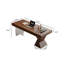 Bureau rectangulaire moderne 55,12 po brun-1215948417