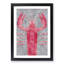 The Pink Lobster - Picture Frame Painting Print-56855636-56855637