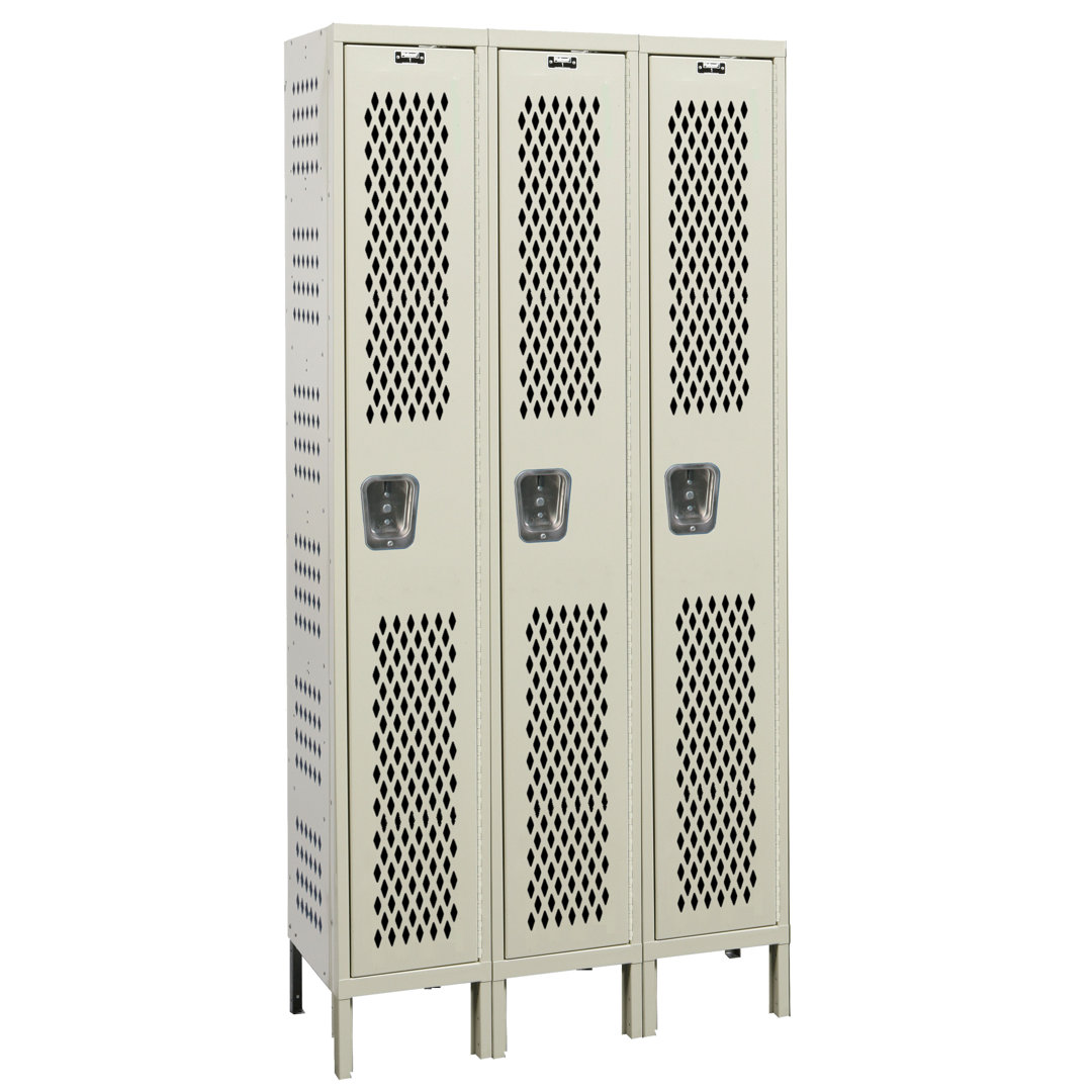 Heavy Duty Metal 1 - Tier Gym Locker with Padlock Hallowell 
