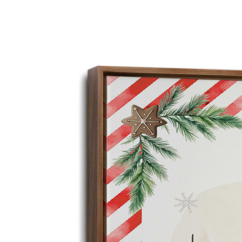 «Gingerbread Lane House I» par Nicole DeCamp, reproduction d'art, Toile avec cadre, Brun, L 36 x H 36
