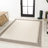 Clap Back Classic Diamond Border Cream/Black Indoor/Outdoor Rug-69807151