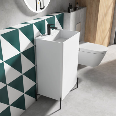 26'' Single Bathroom Vanity with Solid Surface Top